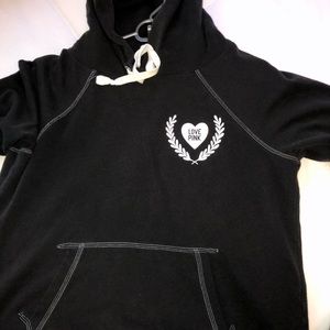pink hoodie